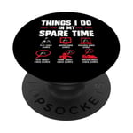 Gamers Things I Do In My Spare Time play video games gaming PopSockets Adhesive PopGrip