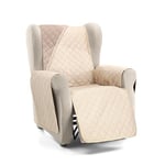 Martina Home Couvre-canapé matelassé réversible Ambar 1 carré/Relax Beige Cuir