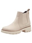 Tamaris Femme 8-85420-43 Bottine Chelsea, Nubuck Ivoire, 36 EU