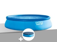 Kit piscine autoportée Intex Easy Set 3,96 x 0,84 m + Bâche de protection