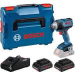 Boulonneuse sans fil gds 18V-300 Procore Bosch avec 2 batteries 18V 4.0Ah - chargeur - LBoxx - 06019D8202