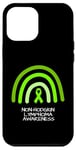 Coque pour iPhone 12 Pro Max Support de sensibilisation arc-en-ciel et ruban pour lymphome non-hodgkin