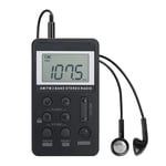 Digital Portable  Radio Receiver with LCD Display Rechargeable Battery I9D29194