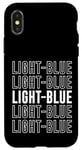 Coque pour iPhone X/XS Bleu clair