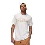 T-Shirt Nike Air Jordan Flight Essential Rings Tee " Sail " FN5966 133 Sable