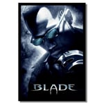 Metal Blade Tin Sign Aluminium Wall Door Movie Film Art Room Man Cave 28x19cm L