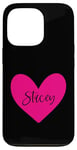 iPhone 13 Pro Pink Stacey Name Heart Love Woman Girl Friend Personalized Case