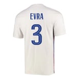 2020-2021 France Away Football Soccer T-Shirt (Patrice Evra 3)