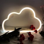 ENUOLI Cloud Neon Lights LED Cloud Signs Wall Light Room Decor Night Lights Battery and USB Operated Neon Lights Warm White Neon Signs for Children Baby Room Hose Bar Wedding Party Decoration