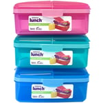 Sistema - Lunch boks line quaddie 1,5L assortert