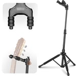 CAHAYA Support de guitare avec trépied à verrouillage automatique par gravité, Pliable et portable Support de guitare universel pour guitare acoustique, guitare électrique, basse, etc. CY0265