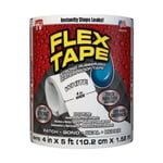 Vattentät Tejp / Flex Tape - Extra Stark - 10cm x 1.5m - Vit Vit