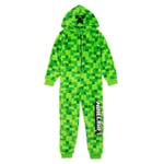 Minecraft Pojkars Creeper Pixel Bodysuit 7-8 År Grön Green 7-8 Years