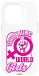 Coque pour iPhone 15 Pro Qui dirige la World Girls Gender Equality Feminist Pride