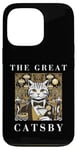 Coque pour iPhone 13 Pro The Great Catsby, Funny Cat Design, Cat Lover, Film