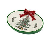 Avanti Linens Spode Christmas Tree Collection, Cotton, Red, Soap Dish