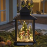 Konstsmide Christmas LED-koristelyhty Lumiukot, musta IP44, 42 cm