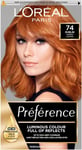 L'Oreal Paris Preference Hair Dye, Long Lasting, Luminous Permanent DUBLIN 74 