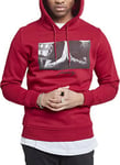 Mister Tee Men's Pray Hoody, Ruby, M