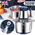 5L Electric Meat Mincer Machine Food Processor Grinder 2000W Stainless Steel UK