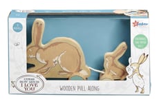 Guess How Much I Love You Wooden Pull Along Little Nutbrown Hare Baby Toy Gift