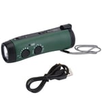 Radio d'urgence Lampe de Poche led Radio d'urgence manivelle Solaire Lampe de Poche Portable - Tonysa