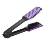 Clamp Flat Brush Double Sided Hair Straightening Artificial Bristle Splint F SG5