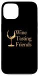 iPhone 13 Gold Wine Glass Wine Tasting Friends Case