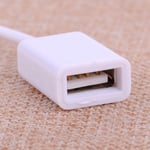 3.5mm Male AUX Audio Plug Jack To USB 2.0 Female Converter Cord Cable Car MP3