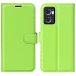 Oppo Find X5 Lite 5G      Pu Wallet Case    [Green]