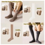 Men's Warm Cashmere Thigh High Socks Extra Long Winter Stockings Leg Warmers