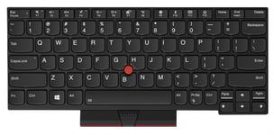 Lenovo Lite-On - erstatningstastatur for bærbar PC - med Trackpoint - QWERTY - Russisk