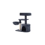 Cat Tree, Small Cat Tower, Kitten Scratching Post, Smoky Grey PCT59G