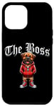 Coque pour iPhone 12 Pro Max Bull Mastiff Dog The Boss Veste cool pour chien Maman Papa