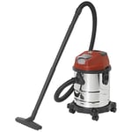 Toolcraft NASS-/Trockensauger 18.5l Akku, Ohne Ladegerät NTS-200 / TAWB-200 TO-7444734 Aspirateur Eau et poussière sans Fil 18,5 l sans Batterie, sans Chargeur, Acier Inoxydable