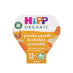 HiPP Organic Potato Pumpkin & Chicken Scrumble Toddler Tray Meal 1-3 Years, 230g (Pack of 5)