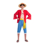 Maskeraddräkt vuxna One Piece Luffy (5 Delar) - L