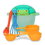 Melissa & Doug Set de plage, Jouets d'été, Jouet de plein air pour enfants, Jeux de sable et de plage, Cadeau pour garçons et filles de 4 5 6 7 8 ans