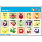 Signs 4 Learning know Your Fruits A3 Poster, Heavy Duty, 297mm x 420mm