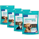 Virbac VeggieDent Lot de 15 Bandes à mâcher pour Chiens de Taille Moyenne (10 à 30 kg)