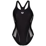 Maillots de bain Arena  MAILLOT DE BAIN 1 PIECE PRO BACK GRAPHIC - BLACK-BLACK - 36