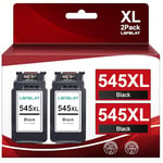 LOFBLAT 545XL Cartouches d'encre Remplacement pour Canon 545 546 XL pour Canon Pixma TS3150 MG2450 MX495 TR4550 MG2950S MG2550 MG2550S MG2555 MG2950 MG2450 TS3150 (2 Noir)