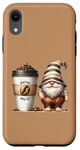 Coque pour iPhone XR Coffee Gnome And Extra Large Coffee Cup To Go For Barista