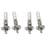 4 Pcs AUTO LAMPES PHARE H1 BLANC 13 LED SMD 5050 PUCES