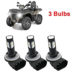 3 st Atv-strålkastare LED-lampor 150w 3600lm 6000k Vita högpresterande lampor för Polaris Sportsman 110 300 400 450 500 550 570 600 700