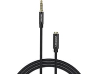 Trrs 3.5Mm Male To 3.5Mm Female Audio Extender 3M Vention Bhcbi Black