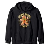 Cookie Baking Crew Gingerbread Man Funny Christmas Baking Zip Hoodie