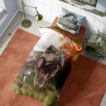 Jurassic World T Rex Single Duvet Cover Official Reversible Bedding Set