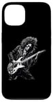 Coque pour iPhone 13 Skeleton Guitar Guy Rock And Roll Band Rock On