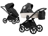 Lonex Emotion Flower XT01 2-in-1 -yhdistelmävaunut, Black